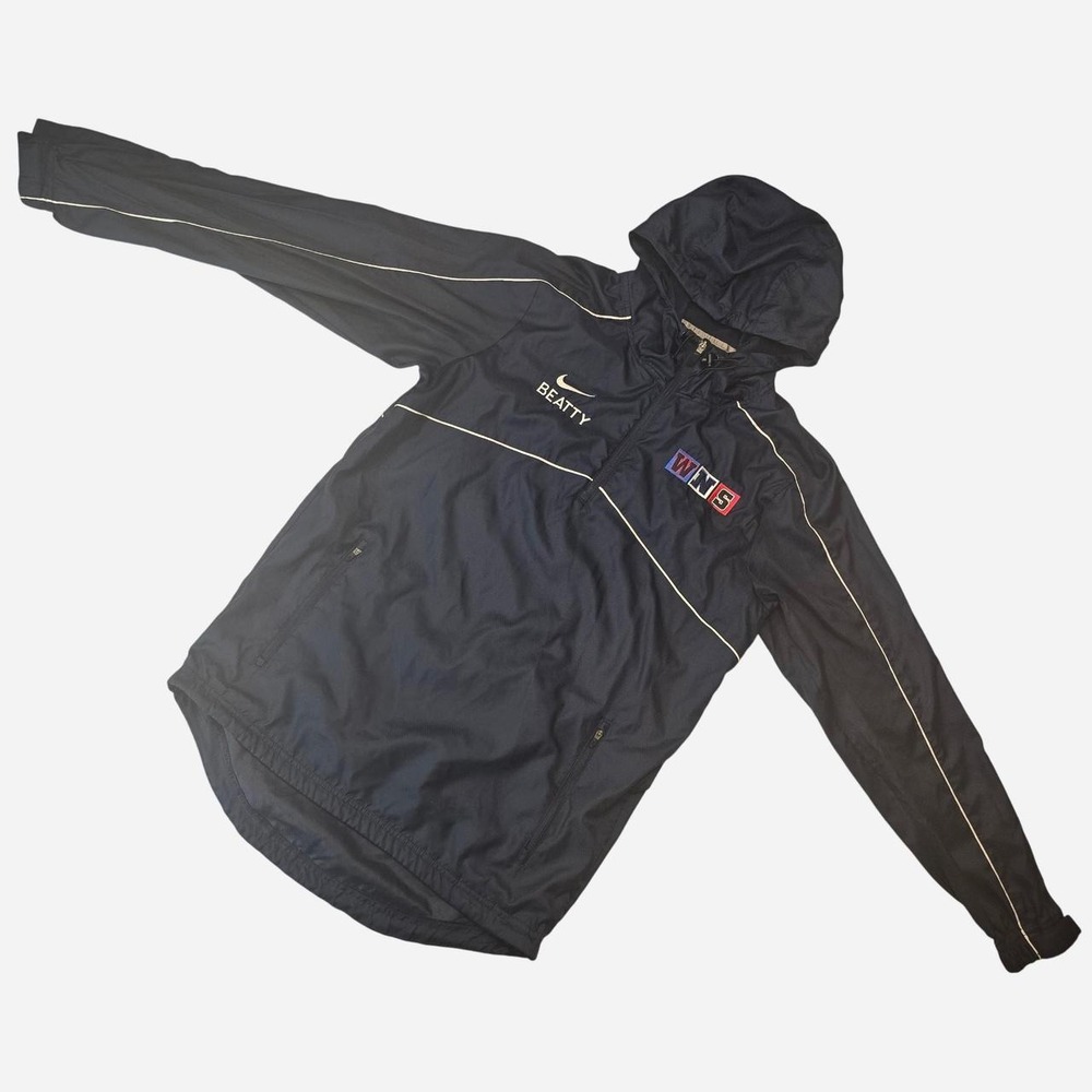 Nike navy blue windbreaker Training Running Quarter Zip Hoodie Jacket Men's - XS